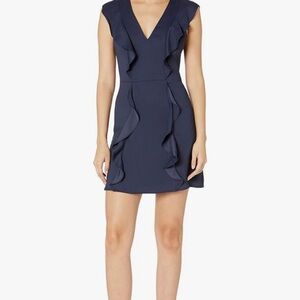 BCBGMaxazria Navy Eve Mini Dress- Size 8